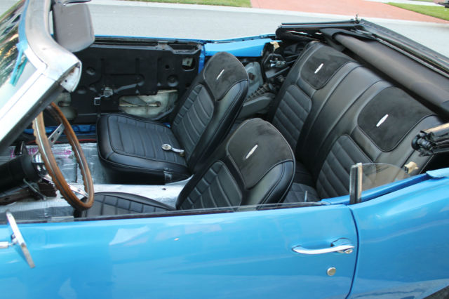 1968 Blue Chevrolet Camaro Convertible