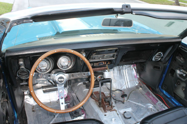 1968 Blue Chevrolet Camaro Convertible