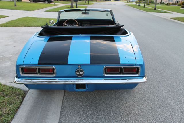 1968 Blue Chevrolet Camaro Convertible