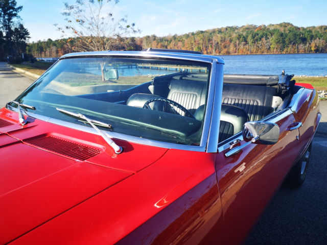 1968 Red Chevrolet Camaro Convertible