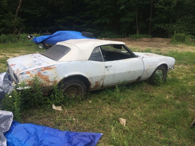 1968 White Chevrolet Camaro Convertible