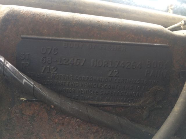 1968 White Chevrolet Camaro Convertible