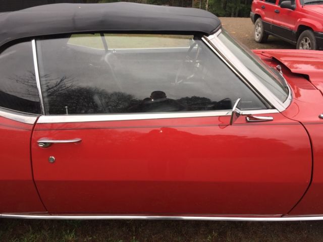 1968 Red Chevrolet Camaro Convertible