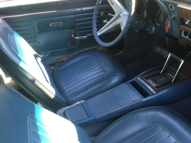 1968 Blue Chevrolet Camaro Convertible