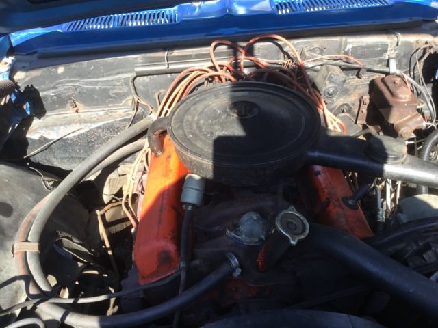 1968 Blue Chevrolet Camaro Convertible