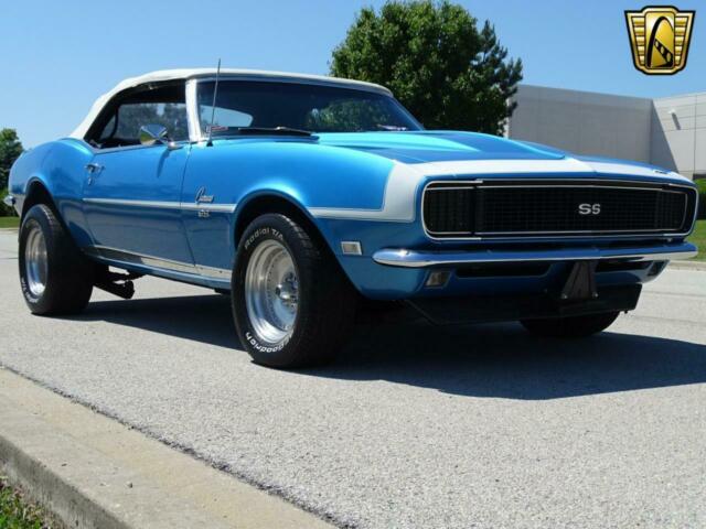 1968 Blue Chevrolet Camaro Convertible
