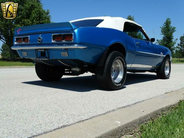 1968 Blue Chevrolet Camaro Convertible