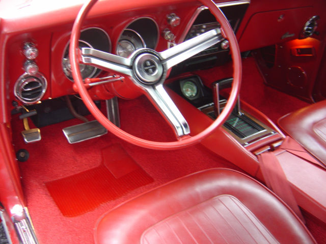 1968 Red Chevrolet Camaro Convertible