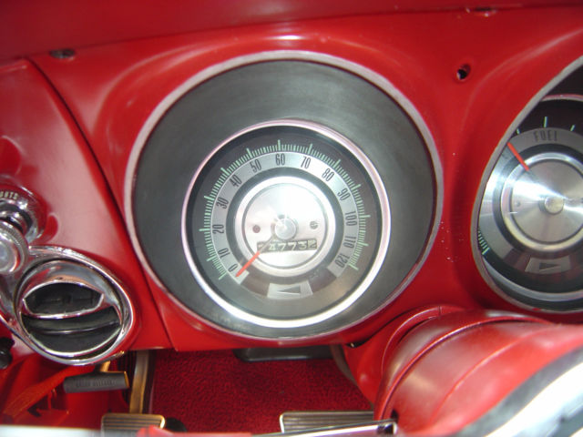 1968 Red Chevrolet Camaro Convertible