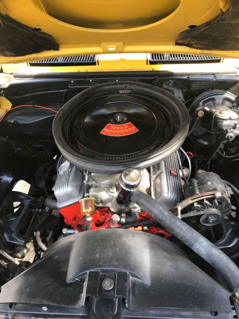 1968 Yellow Chevrolet Camaro Sport coupe