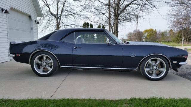 1968 Blue Chevrolet Camaro