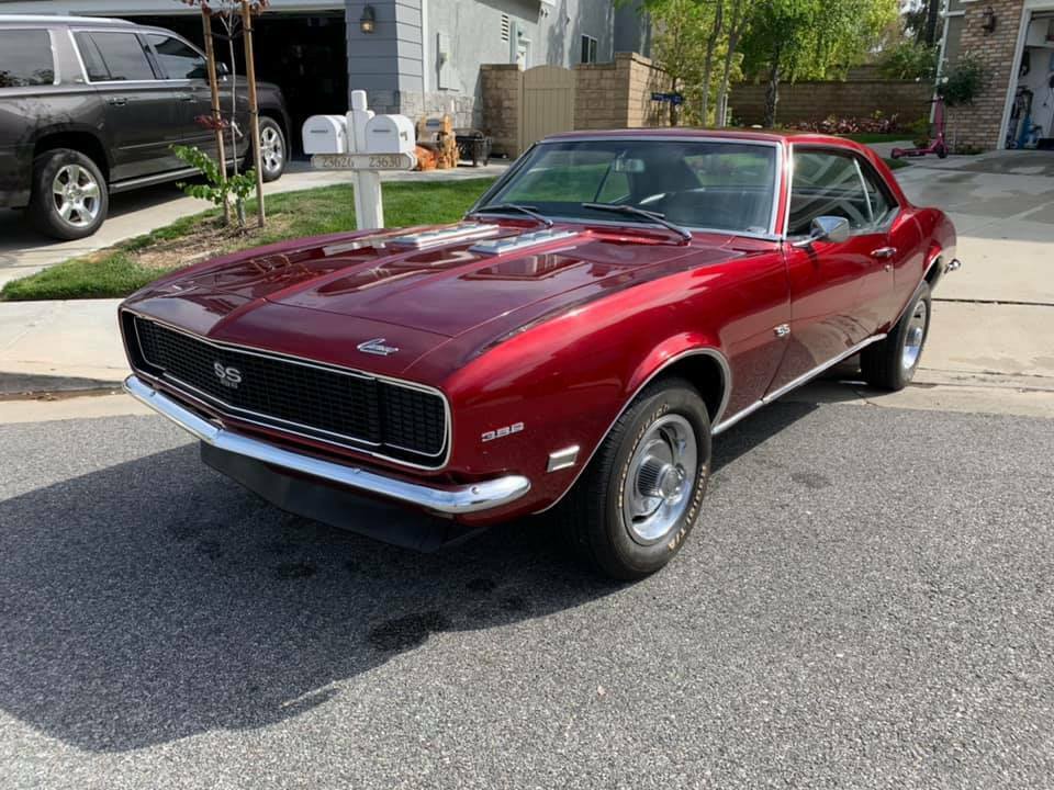1968 Red Chevrolet Camaro Coupe