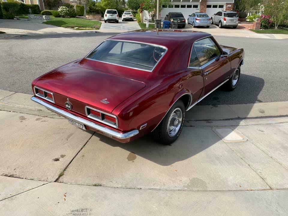 1968 Red Chevrolet Camaro Coupe