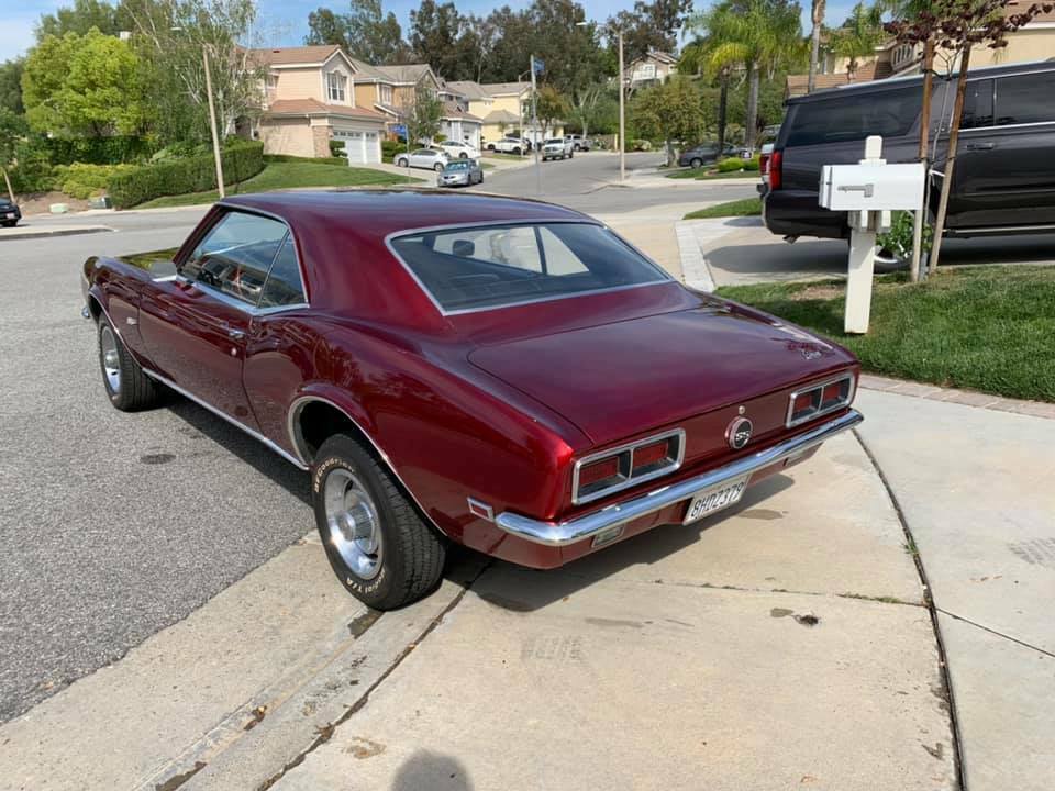 1968 Red Chevrolet Camaro Coupe