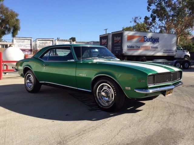1968 Green Chevrolet Camaro Convertible