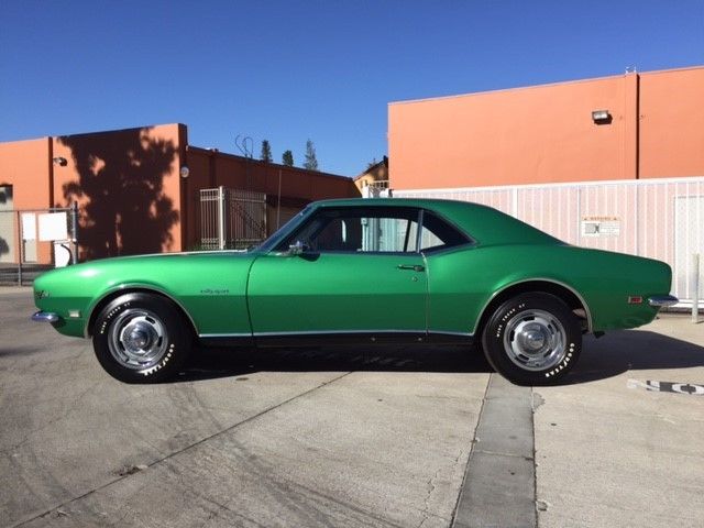 1968 Green Chevrolet Camaro Convertible