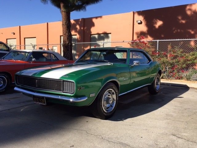 1968 Green Chevrolet Camaro Convertible