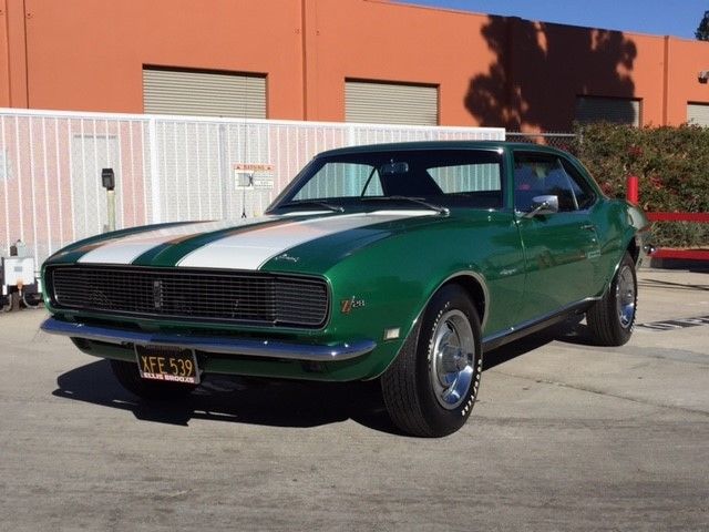 1968 Green Chevrolet Camaro Convertible