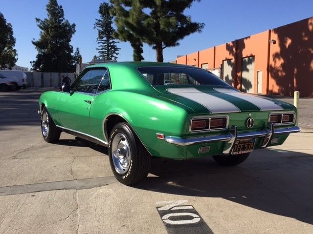 1968 Green Chevrolet Camaro Convertible