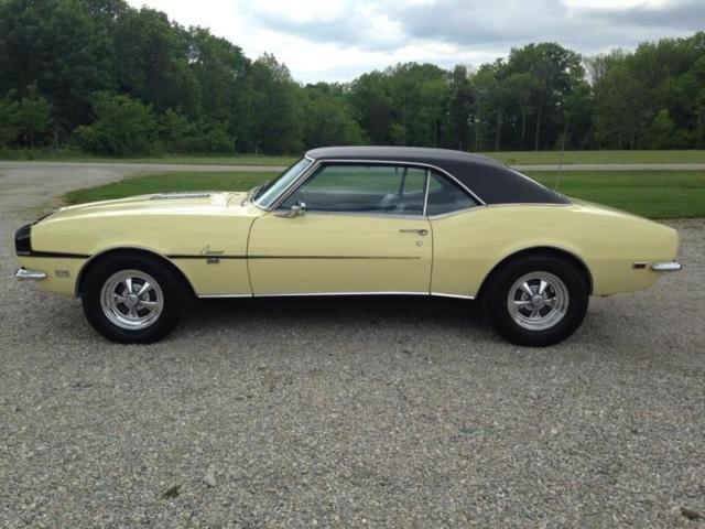 1968 Butternut Yellow Chevrolet Camaro Coupe