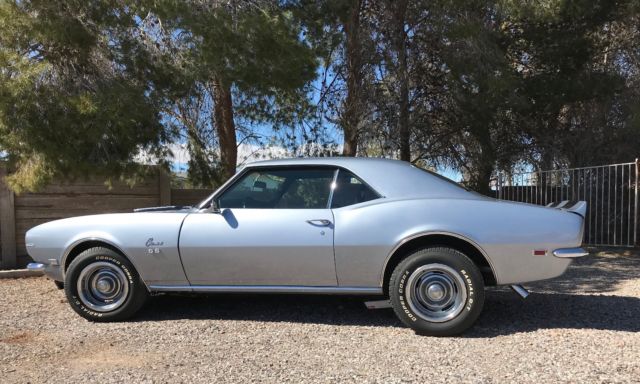 1968 Blue Chevrolet Camaro
