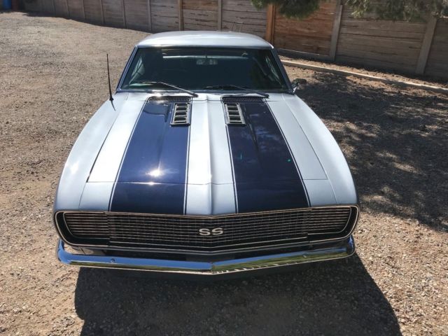 1968 Blue Chevrolet Camaro