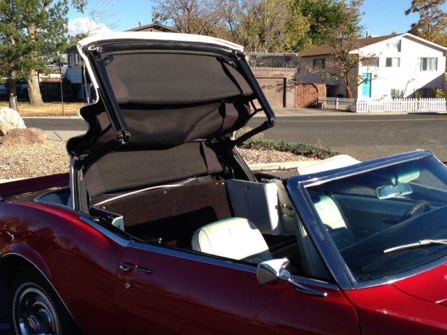 1968 Red Chevrolet Camaro Convertible