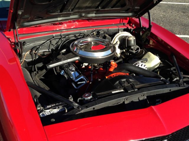 1968 Red Chevrolet Camaro Convertible