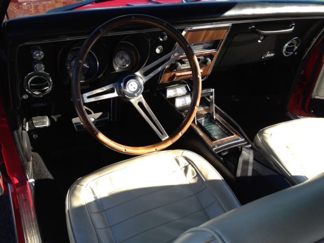 1968 Red Chevrolet Camaro Convertible
