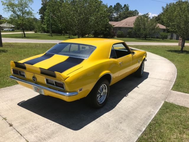 1968 Yellow Chevrolet Camaro Coupe