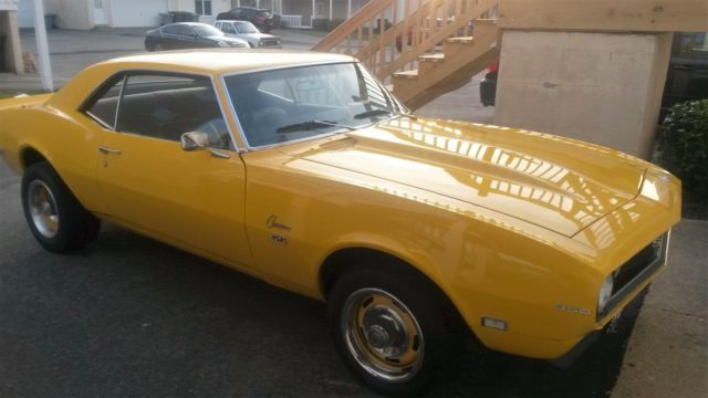 1968 Yellow Chevrolet Camaro Coupe