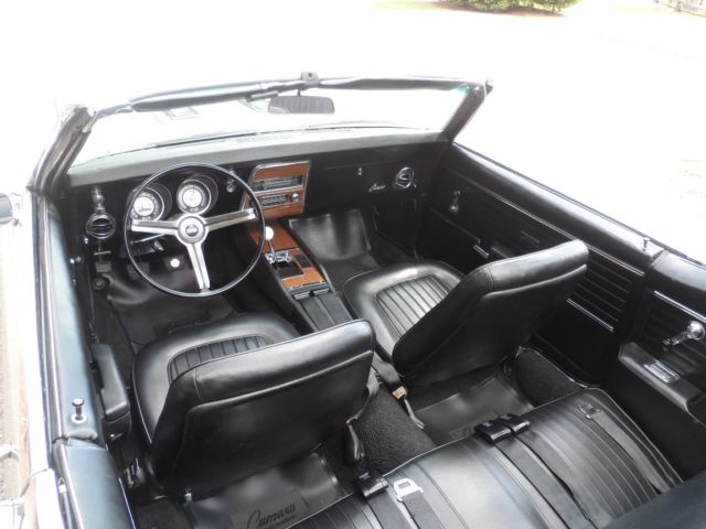 1968 Seafrost Green Chevrolet Camaro Convertible