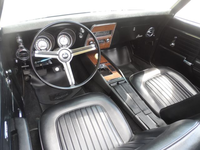 1968 Seafrost Green Chevrolet Camaro Convertible