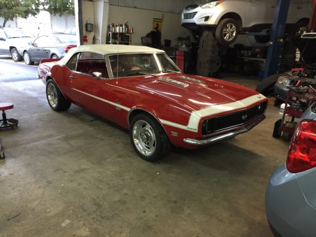 1968 Seafrost Green Chevrolet Camaro Convertible