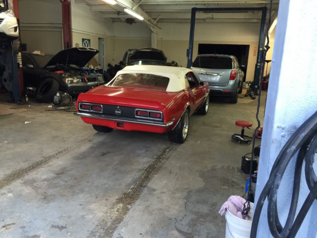 1968 Seafrost Green Chevrolet Camaro Convertible