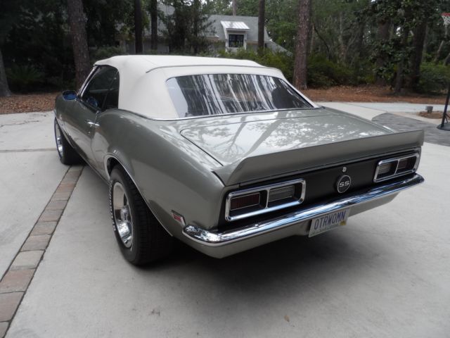 1968 Seafrost Green Chevrolet Camaro Convertible