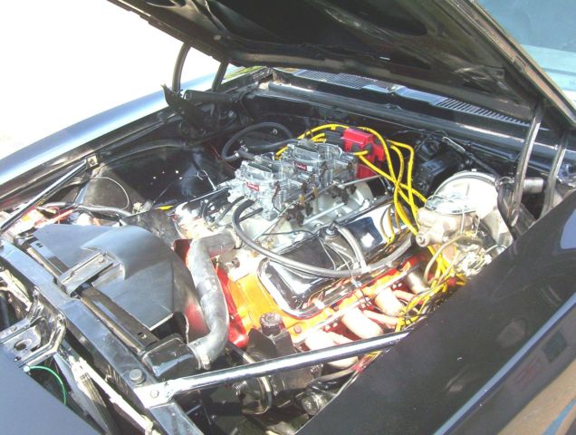 1968 black metalic /white stripes Chevrolet Camaro 2 door coupe