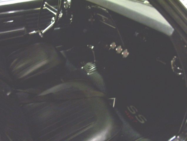 1968 black metalic /white stripes Chevrolet Camaro 2 door coupe