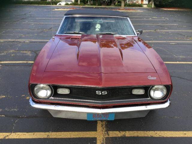 1968 Sea Frost Green Chevrolet Camaro Convertible