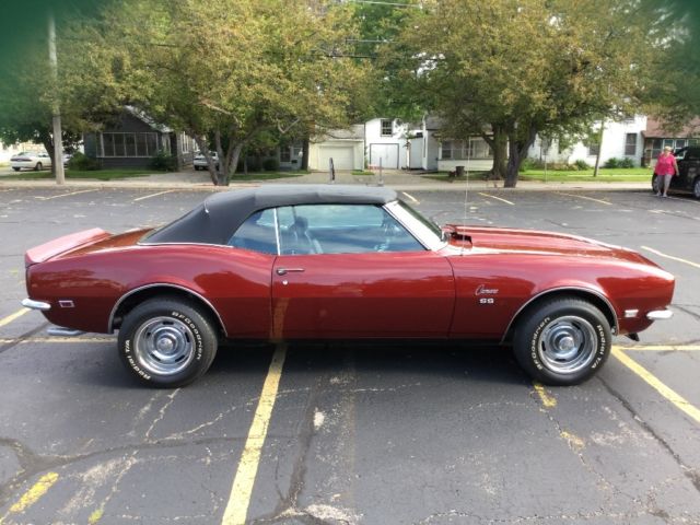 1968 Sea Frost Green Chevrolet Camaro Convertible