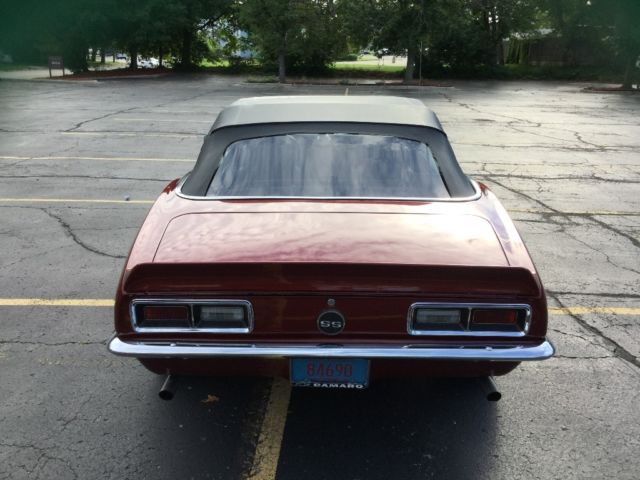 1968 Sea Frost Green Chevrolet Camaro Convertible