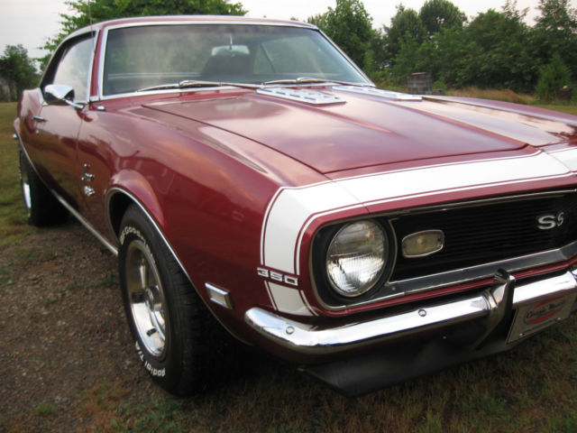 1968 Burgundy Chevrolet Camaro Coupe