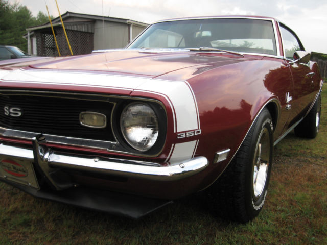 1968 Burgundy Chevrolet Camaro Coupe