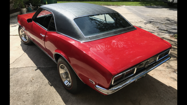 1968 Red Chevrolet Camaro Coupe