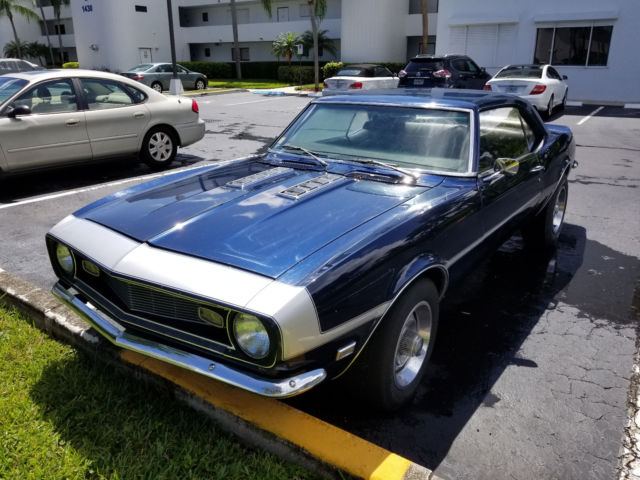 1968 Blue Chevrolet Camaro Coupe