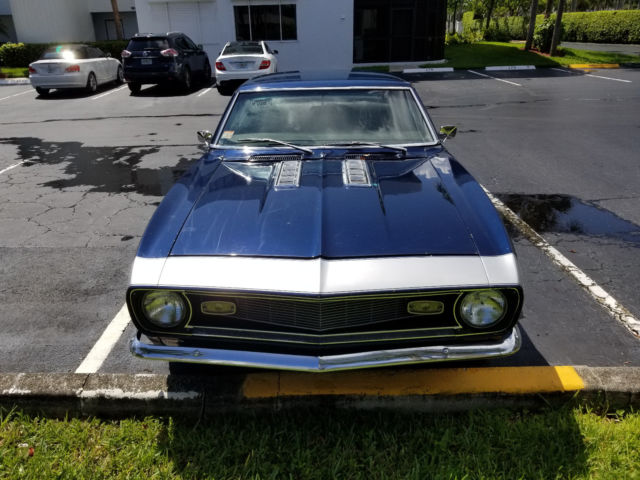 1968 Blue Chevrolet Camaro Coupe