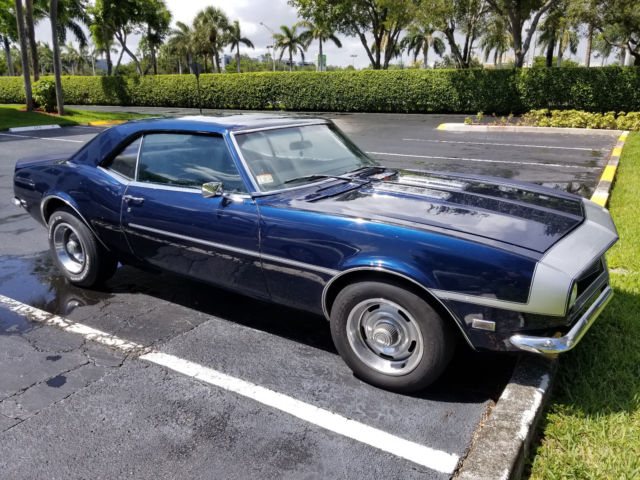 1968 Blue Chevrolet Camaro Coupe