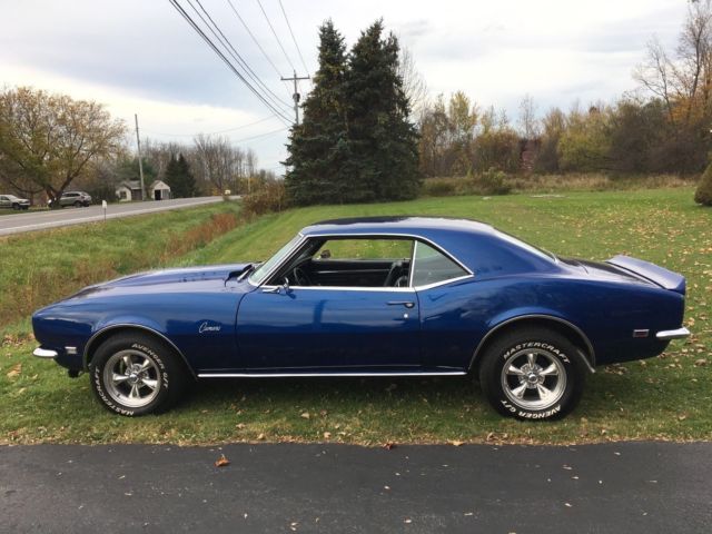 1968 Blue Chevrolet Camaro