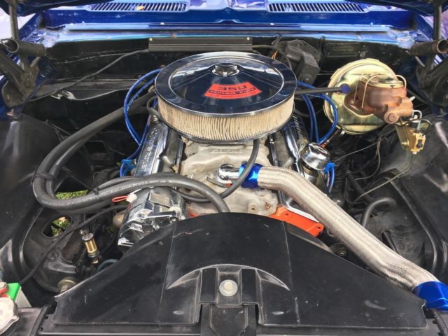1968 Blue Chevrolet Camaro