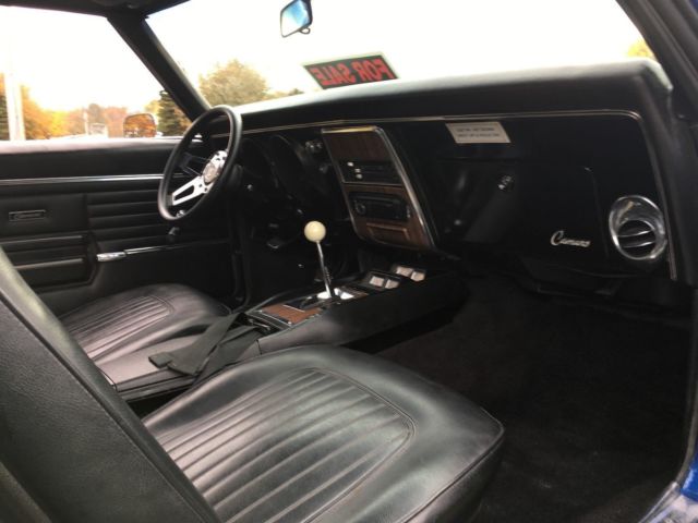 1968 Blue Chevrolet Camaro